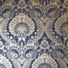 Damask Wallpaper Navy Blue Gold Metallic Shimmer Textured Arthouse Decoris