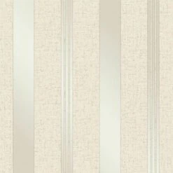 Cream Gold Stripe Glitter Wallpaper Vinyl Textured Shimmer Fine Decor Quartz