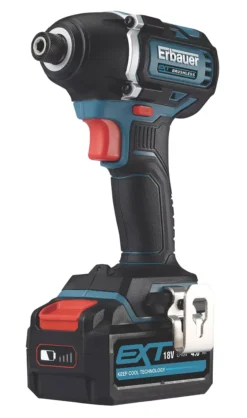Erbauer EID18-Li 18V 1 X 4.0Ah Li-Ion EXT Brushless Cordless Impact Driver