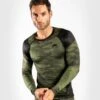 Venum Trooper LS Rashguard, Forest Camo/Black