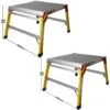 Excel 600 X 600mm Fibreglass Heavy Duty Platform Folding Hop Up Pack Of 2