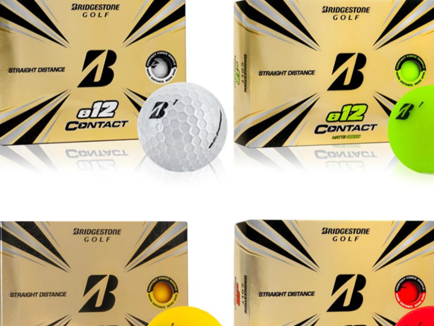 Bridgestone E12 Contact Golf Balls - New 1 Bridgestone E12 Contact Golf Balls - New