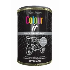 Paint Factory 3065 Colour It Quick Dry Paint Jet Black Gloss 300ml