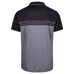 Benross Polo CBlock Stripe S22 MENS SS SMALL WHTPORCEL -Berghaus Sales 397408 Black Grey Benross Colour Block Stripe Polo Shirt 2
