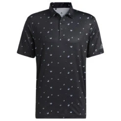Adidas Golf Adidas Polo All Over Print W22 MENS SS SMALL BLACK -Berghaus Sales 408649 Black adidas Golf Mens Ultimate365 All Over Print Polo Shirt 1