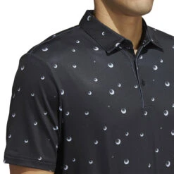 Adidas Golf Adidas Polo All Over Print W22 MENS SS SMALL BLACK -Berghaus Sales 408649 Black adidas Golf Mens Ultimate365 All Over Print Polo Shirt 3a