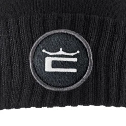 Cobra Beanie Crown C Pom W22 MENS HAT ONE SIZE BLACK -Berghaus Sales 410902 Black COBRA Golf Mens Crown C Pom Beanie 3
