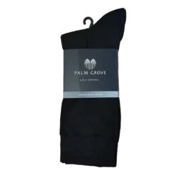 Palm Grove Mens Black Casual Socks