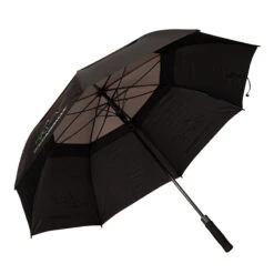 Greg Norman Black And Grey Lightweight Plain Dual Canopy Golf Umbrella -Berghaus Sales American Golf 392448 86897 392448 2