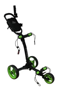 Axglo TriLite 3 Wheel Golf Trolley | Black/Green -Berghaus Sales Axglo TriLite Wheel Golf Trolley Black Green 15