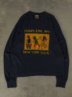 MEN'S VINTAGE 90'S HARLEM, NY LONG SLEEVE T-SHIRT - X-LARGE