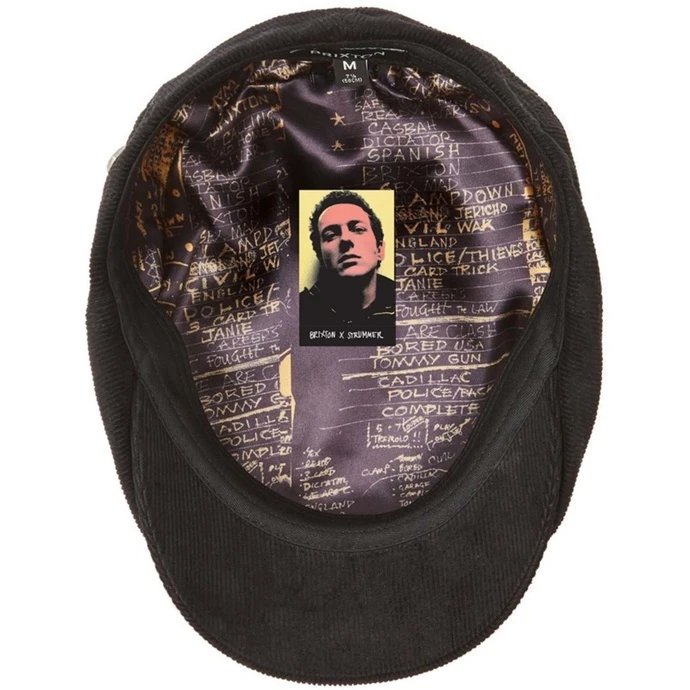 Cap (flat Cap) BRIXTON X STRUMMER - Strummer - Brood - Black 2 Cap (flat Cap) BRIXTON X STRUMMER - Strummer - Brood - Black - Image 2