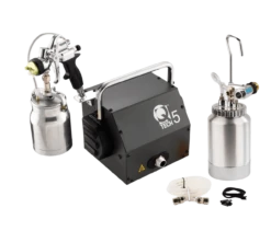 QTech5 HVLP Turbine | Q70 Suction Gun + 2ltr Remote Pressure Pot