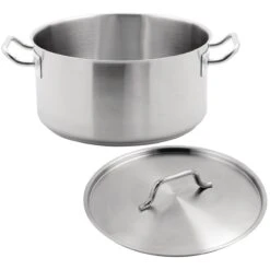 Professional Stew Pan With Lid Stainless Steel 4.9 Litres | Adexa SE12213