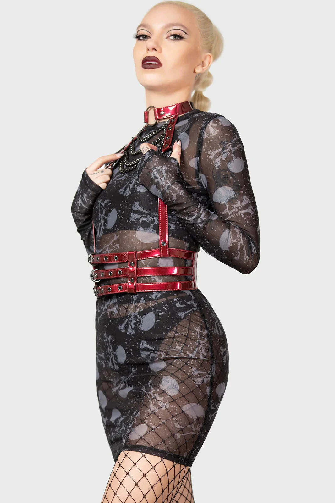 Killstar Slamming Tunes Harness 3 Killstar Slamming Tunes Harness - Image 3