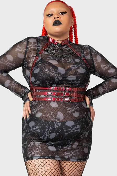 Killstar Slamming Tunes Harness 5 Killstar Slamming Tunes Harness - Image 5