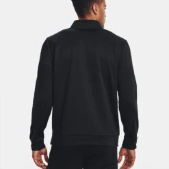 Under Armour Fleece 1/4 Zip Golf Sweater -Berghaus Sales Under Armour AW22 1 4 Zip Sweater 1373358 001 SWUND171 XL Black Black Model 3