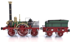 Occre Adler Steam Train Locomotive 1:24 Scale Wood And Metal Model Kit -Berghaus Sales adler1 1