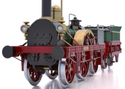 Occre Adler Steam Train Locomotive 1:24 Scale Wood And Metal Model Kit -Berghaus Sales adler2 1