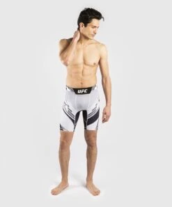 UFC Venum Pro Line Men's Vale Tudo Shorts - White -Berghaus Sales b28a34ac7e5ce5fcdb422b8ecfef8551f80dc1c8 VNMUFC 00073 002 08