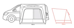 Outdoor Revolution Cayman F/G Mid Drive Away Awning -Berghaus Sales cayman fg floorplan 2