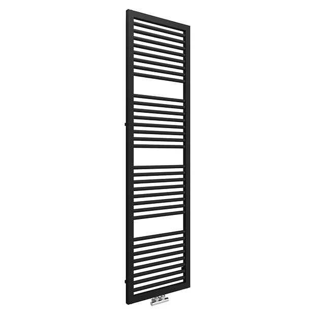 Cruze Designer Heated Towel Rail - Matt Black (1813 X 500mm) 2 Cruze Designer Heated Towel Rail - Matt Black (1813 X 500mm) - Image 2