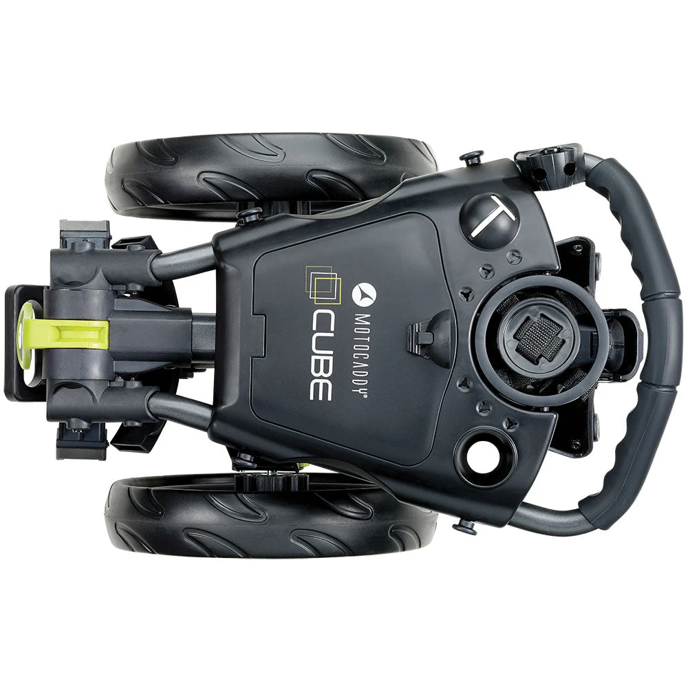 Motocaddy CUBE Push Trolley - Graphite/Lime 5 Motocaddy CUBE Push Trolley - Graphite/Lime - Image 5