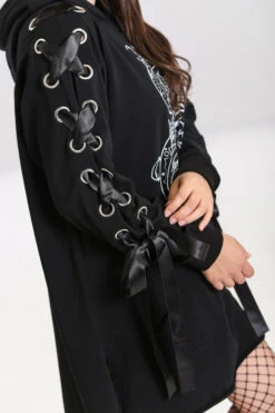 Hell Bunny Medusa Hoodie Dress -Berghaus Sales hlb40222 medusa hoodie dress black 03 1 1