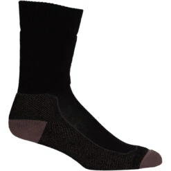 Icebreaker Hike+ Medium Crew Socks Men Black/mink/monsoon