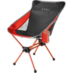 LEKI Timeout Folding Chair Small Anthracite/red