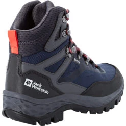 Jack Wolfskin Rebellion Guide Texapore Mid Shoes Women Blue / Coral -Berghaus Sales jack wolfskin rebellion guide texapore mid shoes women blue coral 3
