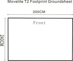 Outdoor Revolution Movelite T2/Turismo Footprint Groundsheet (300cm X 240cm) -Berghaus Sales movelite t2 footprint groundsheet