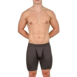 Obviously EliteMan Boxer Brief 9inch Leg - Titanium Grey -Berghaus Sales obviously eliteman boxer brief 9inch leg titanium grey 31762983
