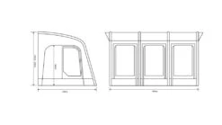Outdoor Revolution Sportlite Air 400 Awning 25 Outdoor Revolution Sportlite Air 400 Awning -Berghaus Sales orca1010 whitebackground florrplan