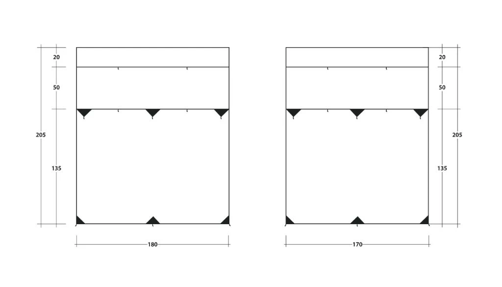Outwell Fallcrest Side Panel Set 3 Outwell Fallcrest Side Panel Set - Image 3