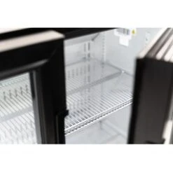 Premium Gastroline Commercial Double Door Drinks Fridge Hinged Doors 216L -Berghaus Sales rrg062 3