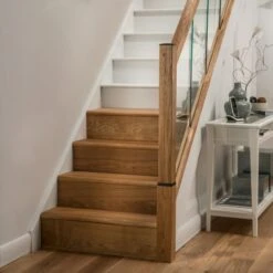 Stair Klad Tread Extension 1220 X 13 X 200mm - Oak Lacquered Finish -Berghaus Sales stair klad oak stair cladding 2 1