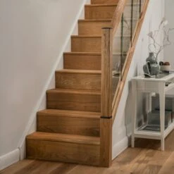 Stair Klad Tread Extension 1220 X 13 X 200mm - Oak Lacquered Finish -Berghaus Sales stair klad oak stair cladding 3 1