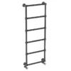 Bloomsbury Black Nickel 1548 X 498mm Wall Mounted Towel Rail
